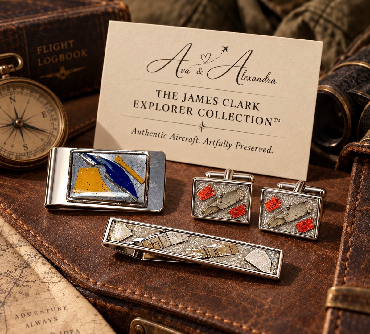 The James Clark Explorer Collection™ 
Men’s Accessories & Aviation Keepsakes